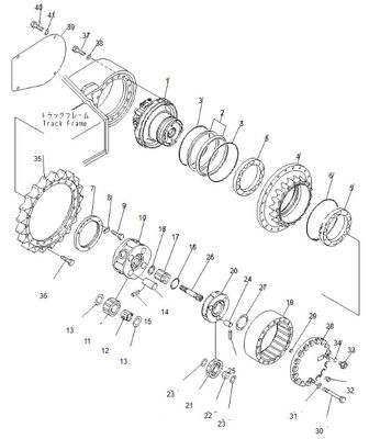 Belparts Excavator Parts Komatsu Final Drive Pc 228 Pc228 708-8F-00120