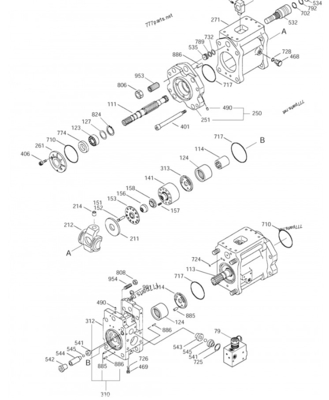 Doosan SOLAR 225LC-V 401-00356A excavator pompa utama Beli Excavator Hydraulic Pump Online