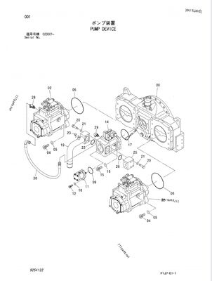 K3V280SH-NXXXL-OE41 K3V280 9254122 4635645 4641835, ZX850-3F, ZX850LC-3-DH, ZX870H-3, ZX870H-3-HCMC, ZX870H-3F, ZX870R-3, ZX870R-3F Pompa hidraulik