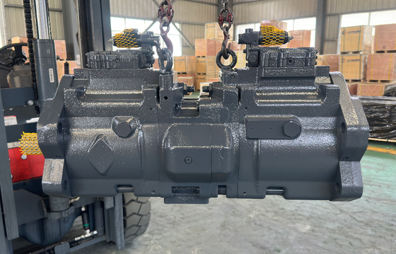 K3V280DTH1CER-0E52 EC750E Pompa Utama Hidrolik Tanpa Pompa Roda Gigi Poros Belakang Pendek Regulator Ulir AS untuk Suku Cadang Pengganti Ekskavator